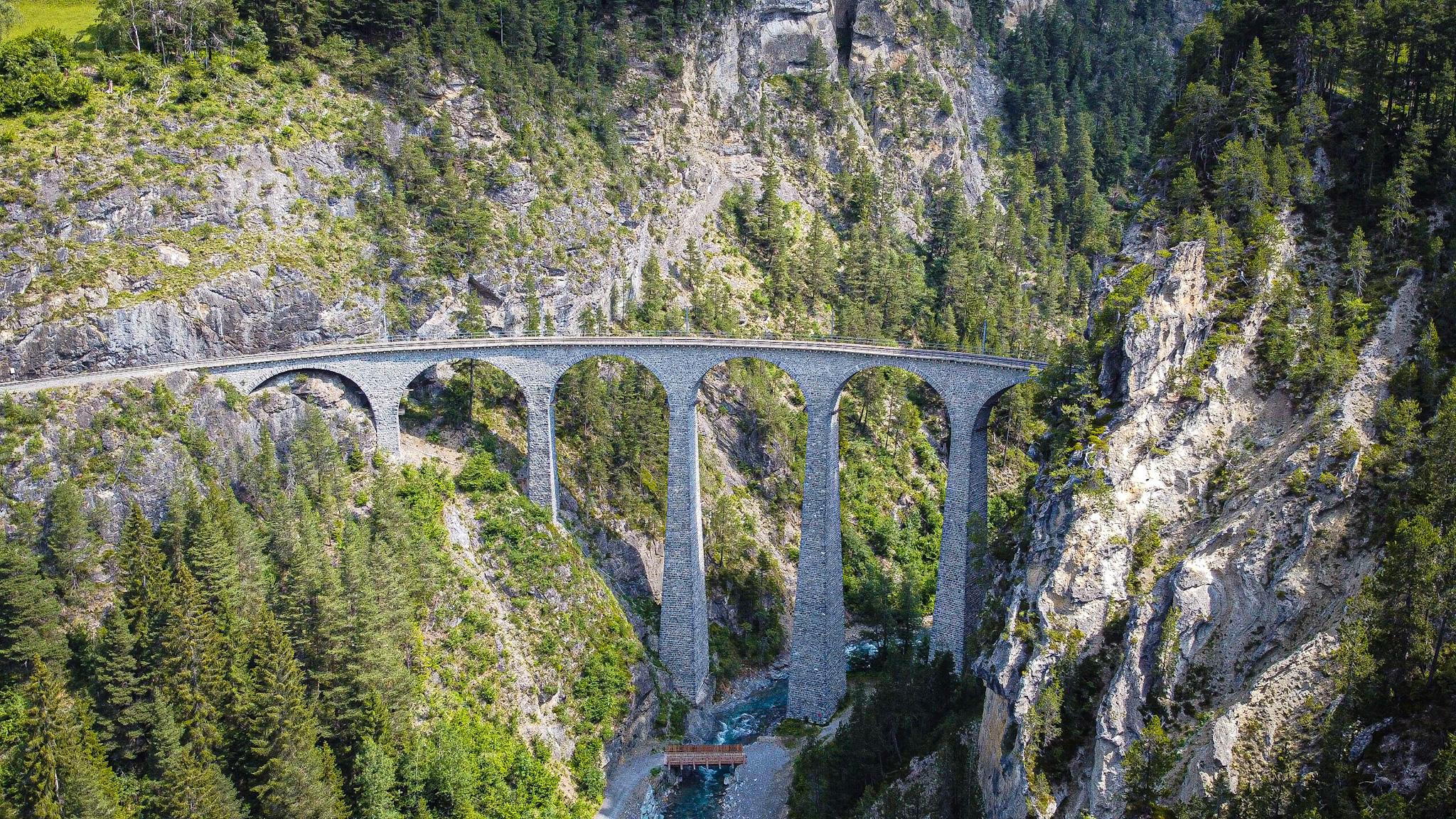 Landwasser Viaduct in Switzerland