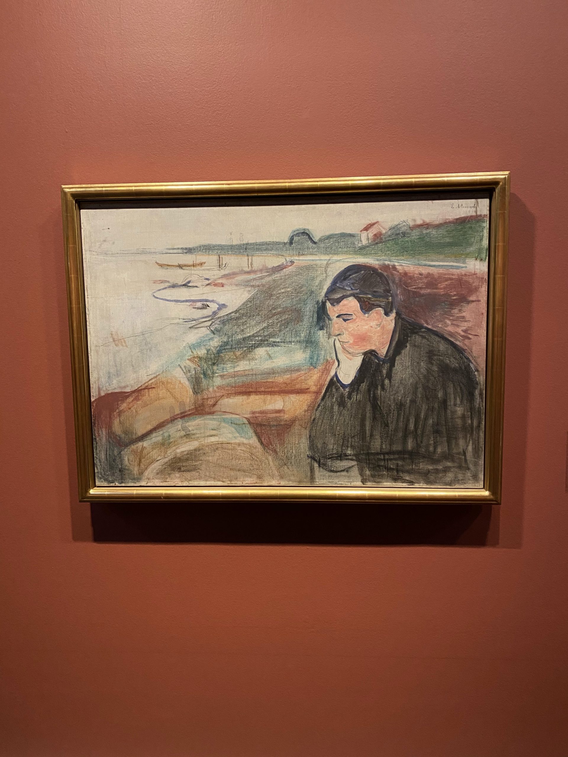 Painting by Munch at the Munch Museum in Oslo
