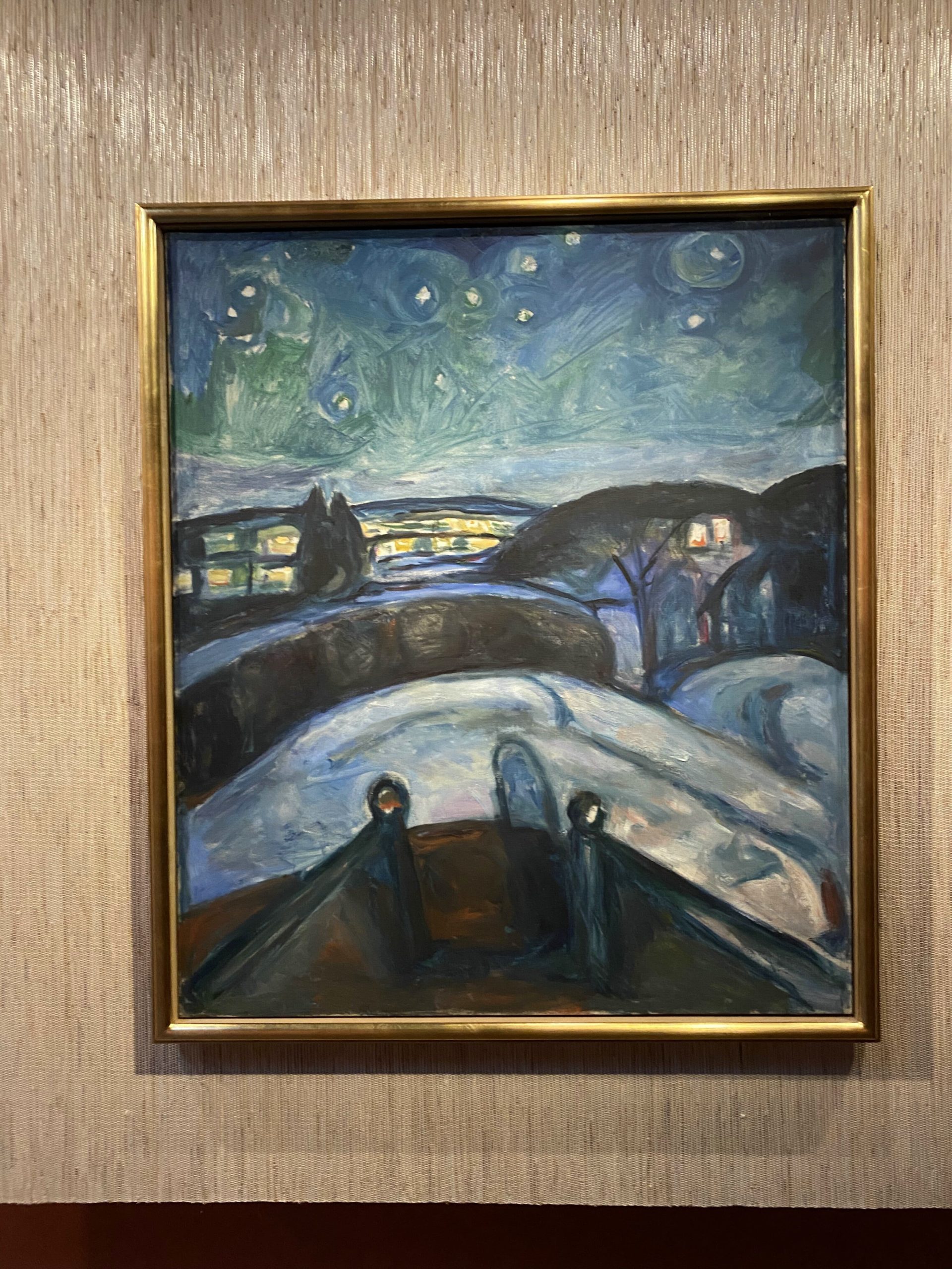 Painting by Munch at the Munch Museum in Oslo