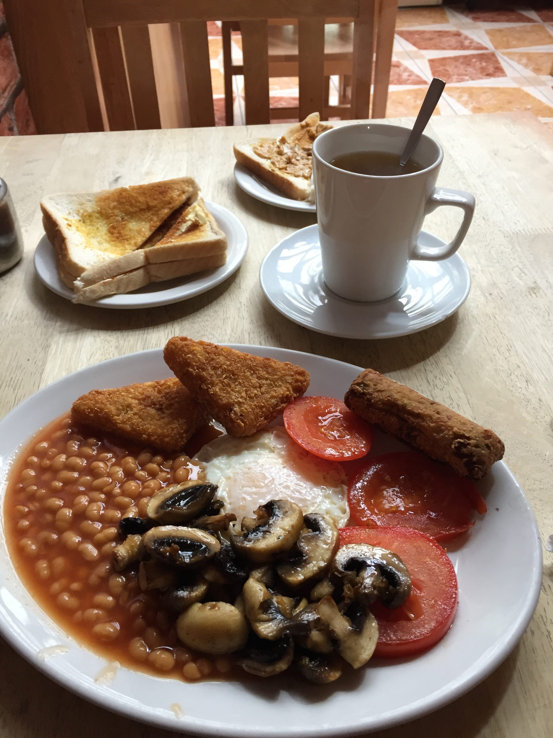 English breakfast in London