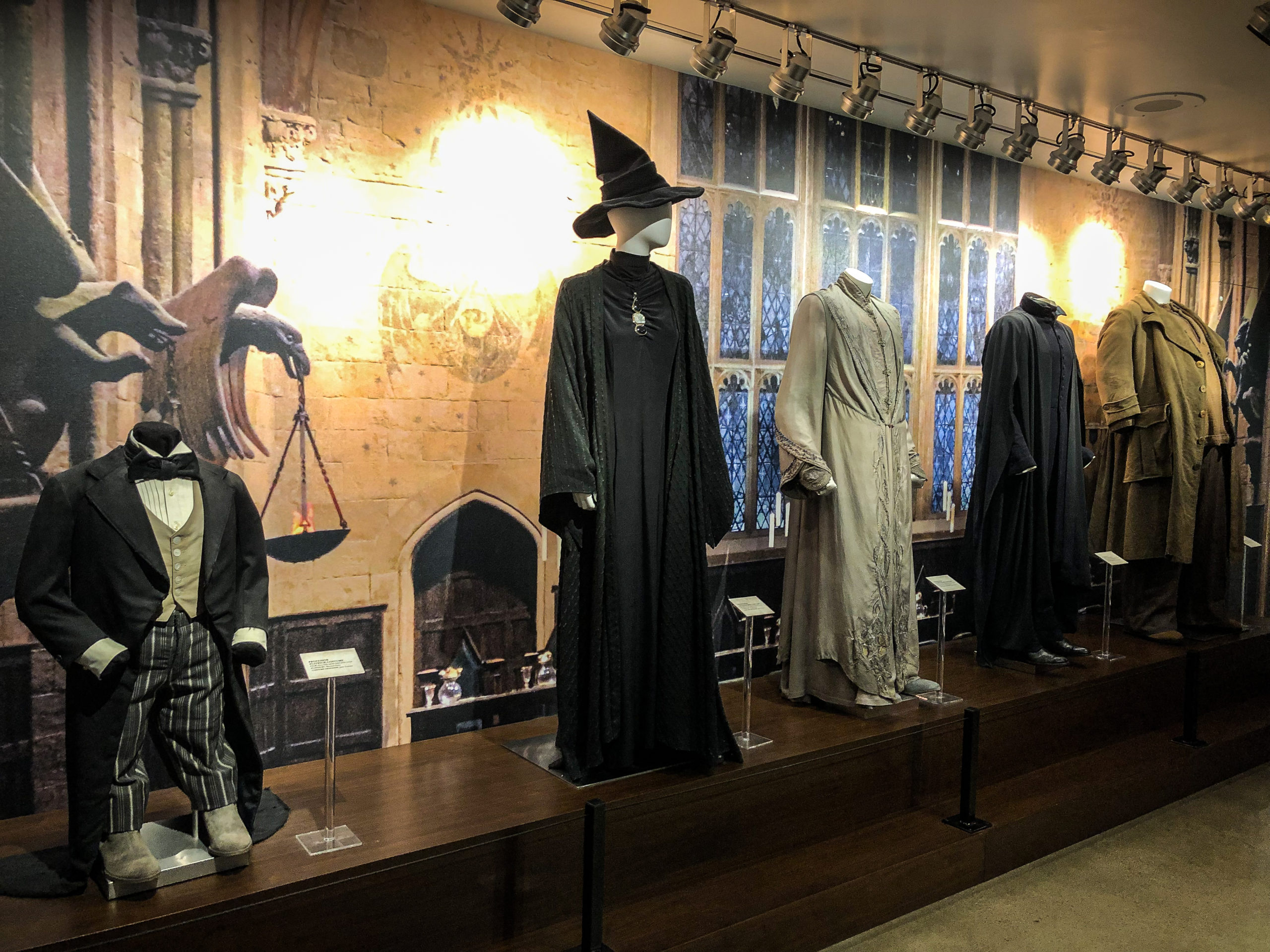 Harry Potter wardrobes in the Warner Bros Studios in Los Angeles