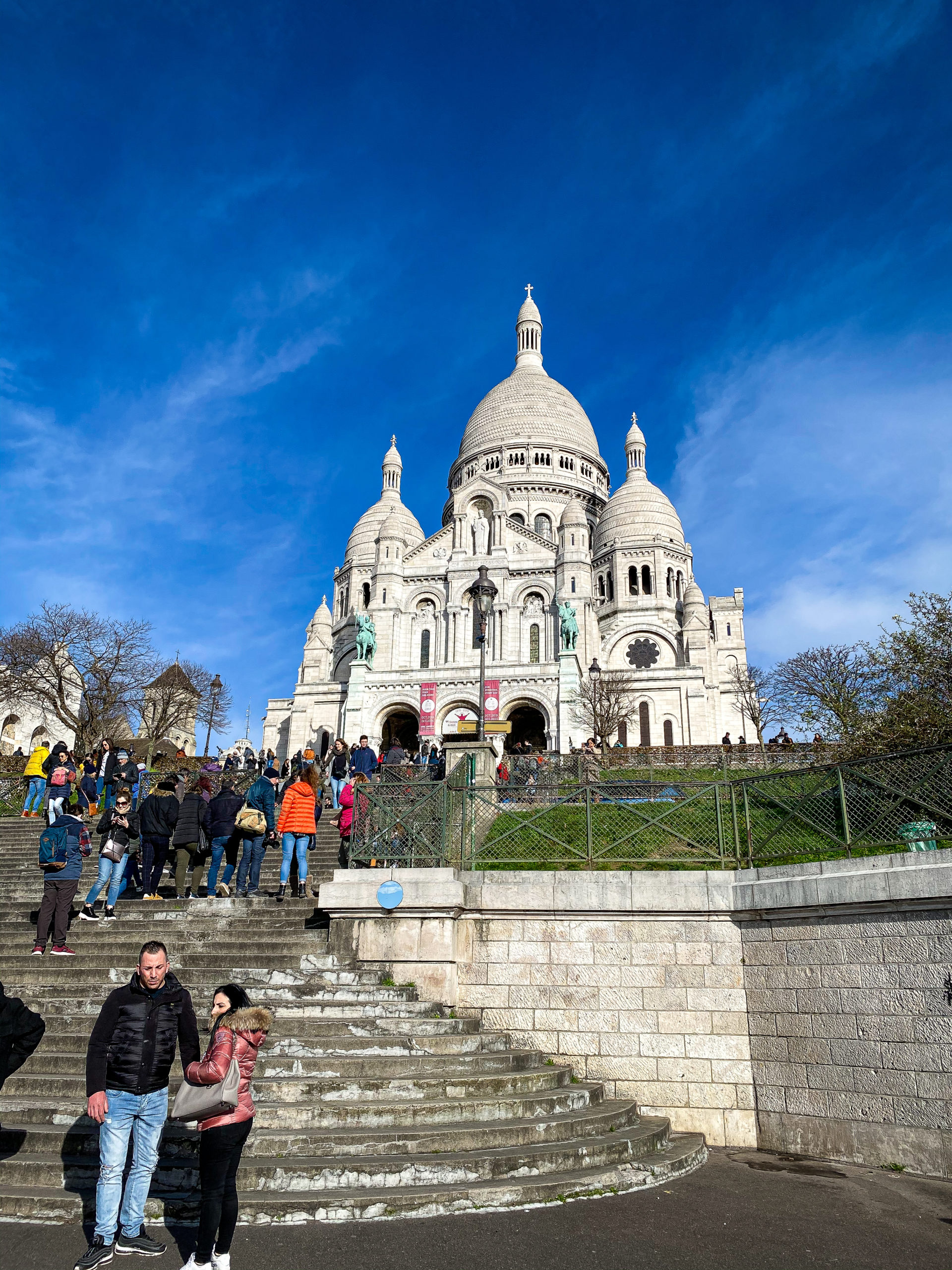 Sacré Coeur in a sunny day in Paris