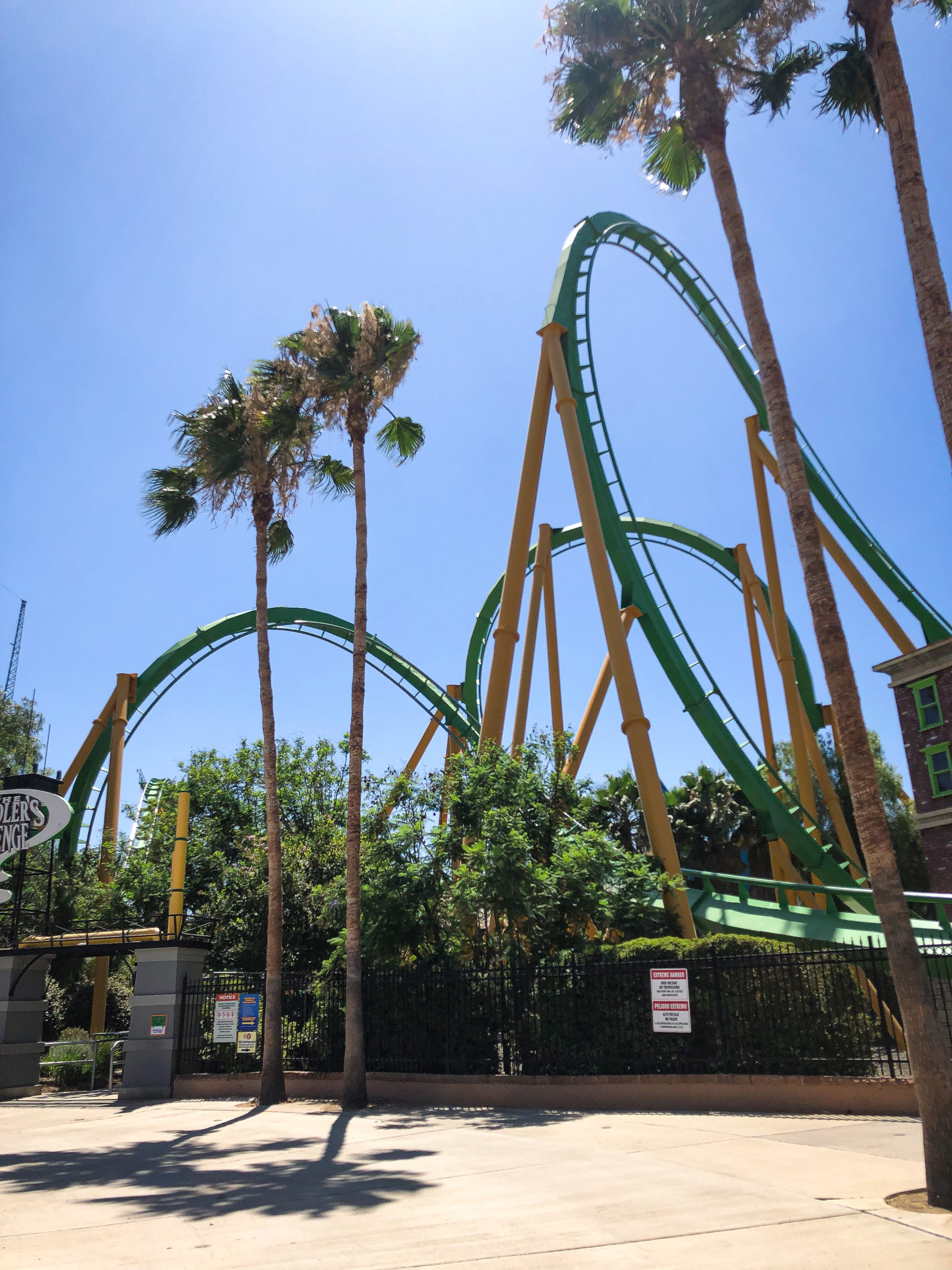 Rollercoasters in Six Flags in Los Angeles