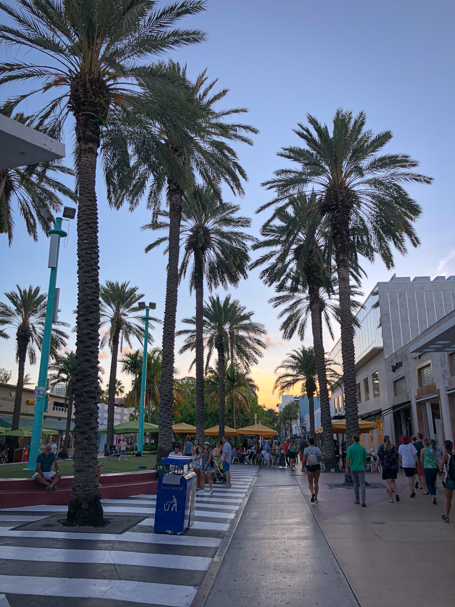 Shopping street in Miami