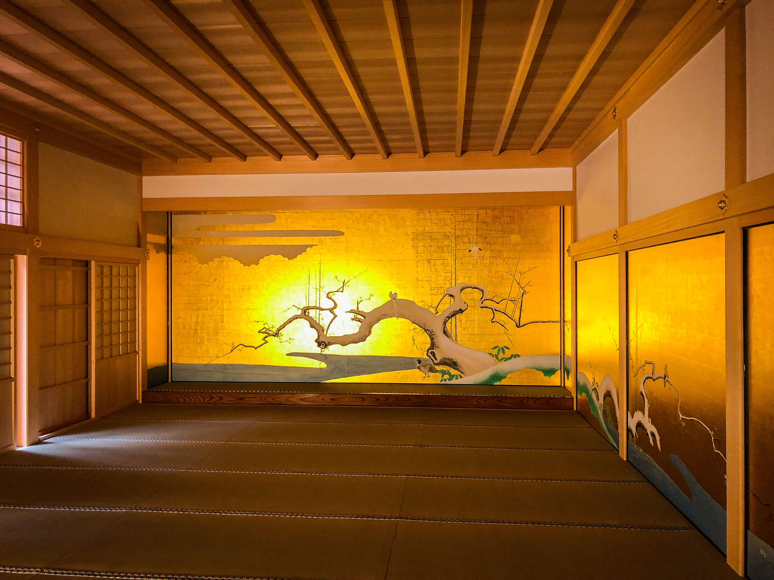 Mural arts inside Nagoy Castle in Japan