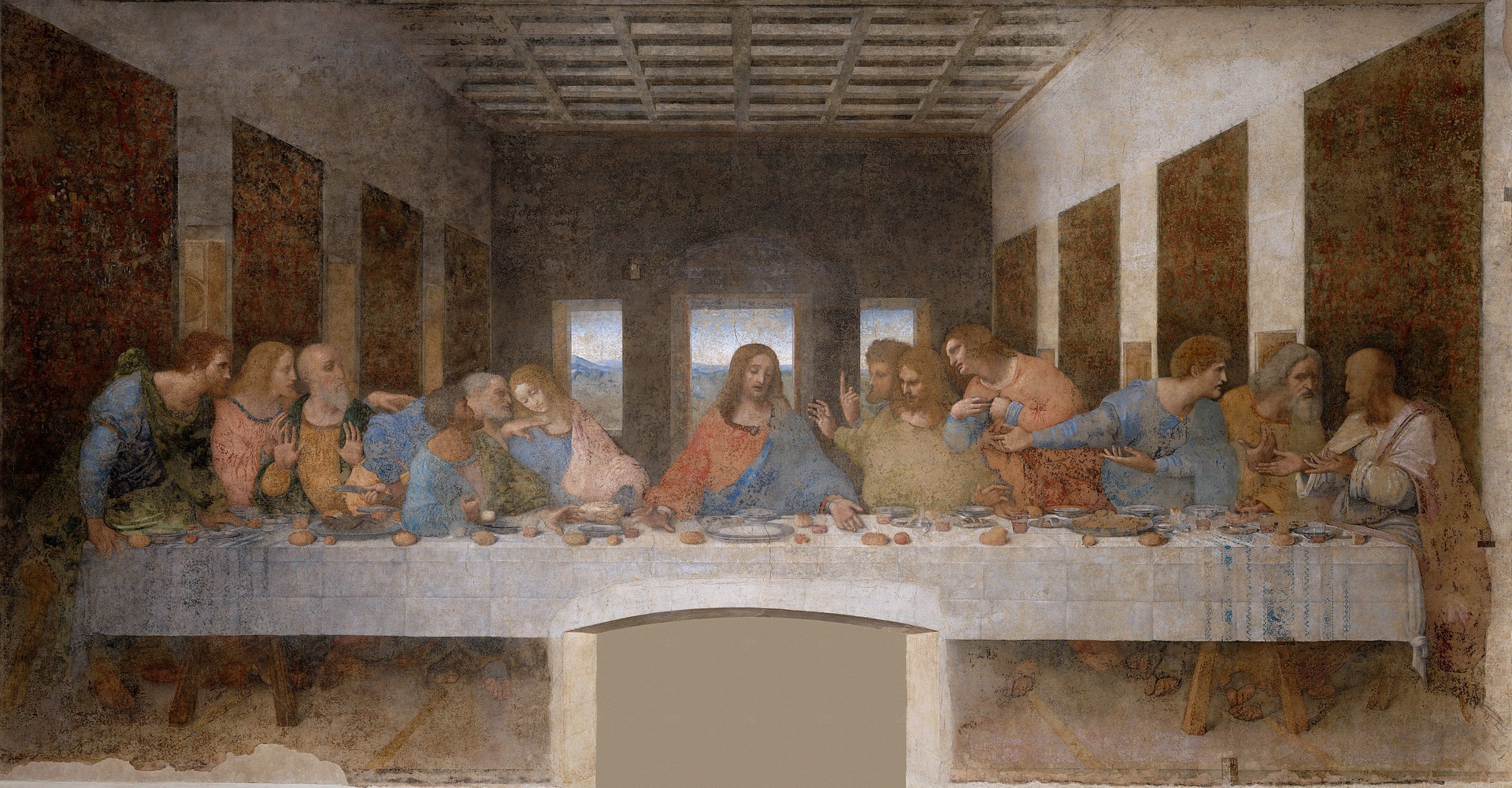 Last supper by Leonardo da Vinci in Milano