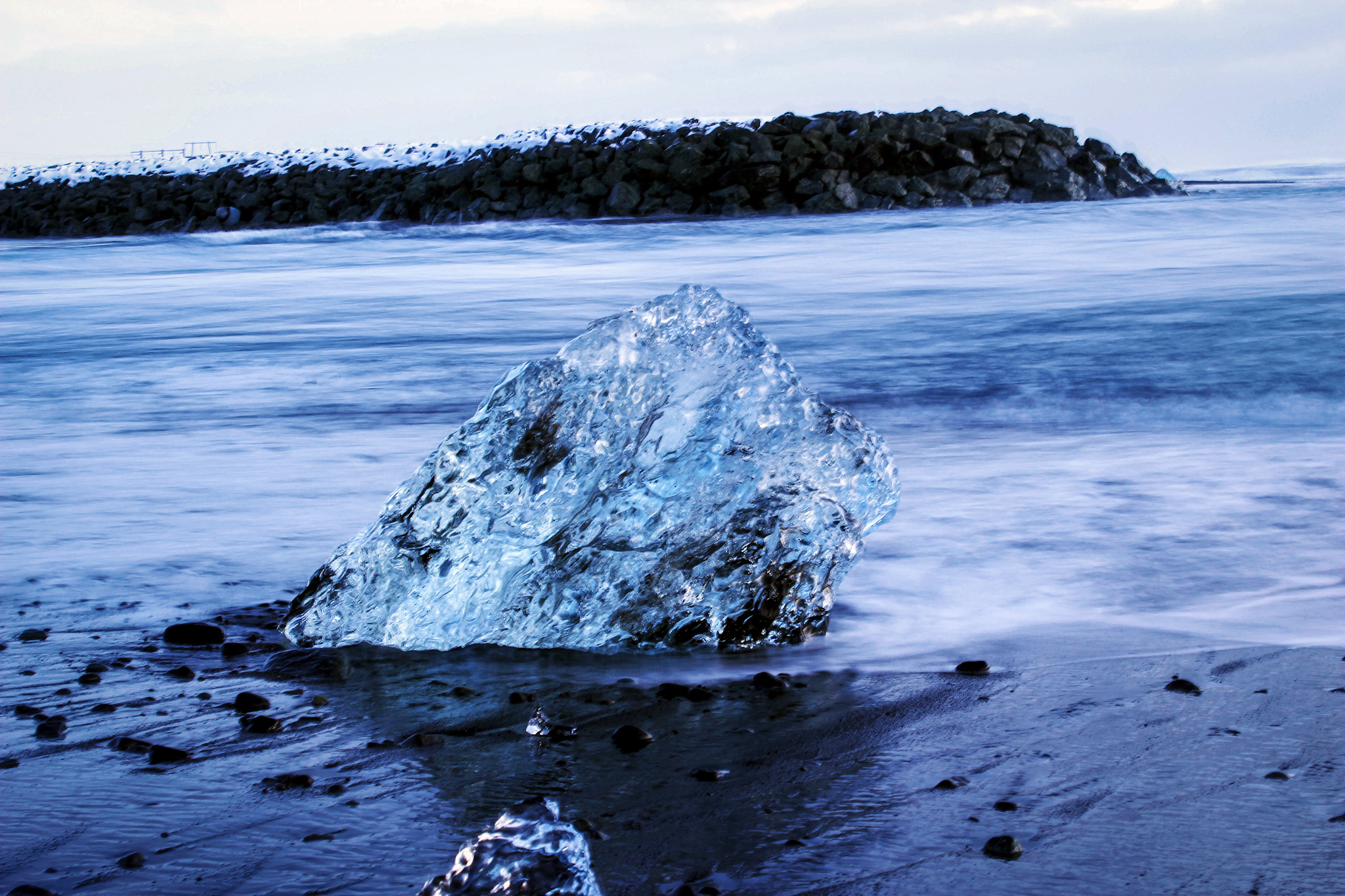 Diamond Beach in Jokulsarlon in Iceland