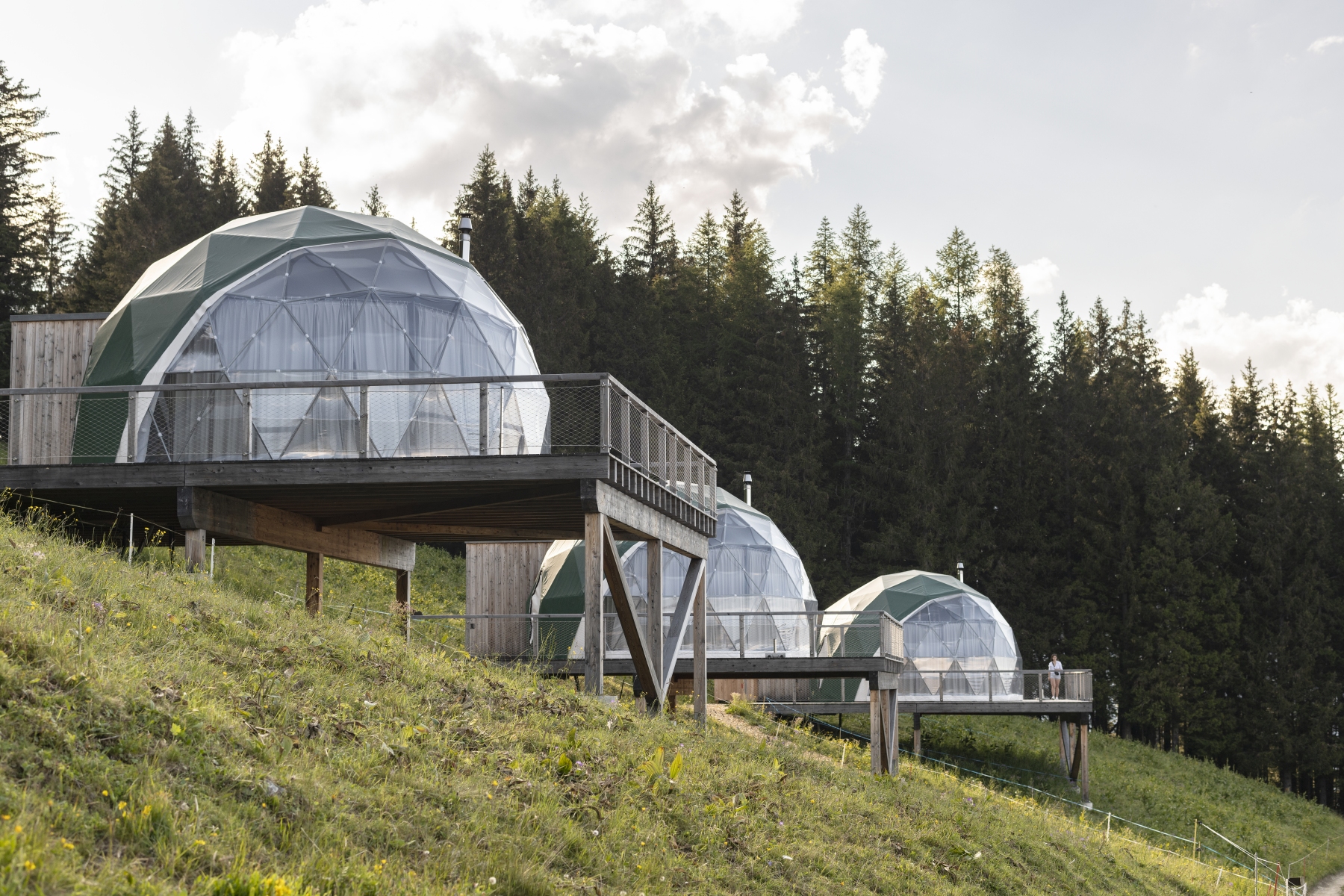 Whitepod eco-lodge in Monthey in Switzerland