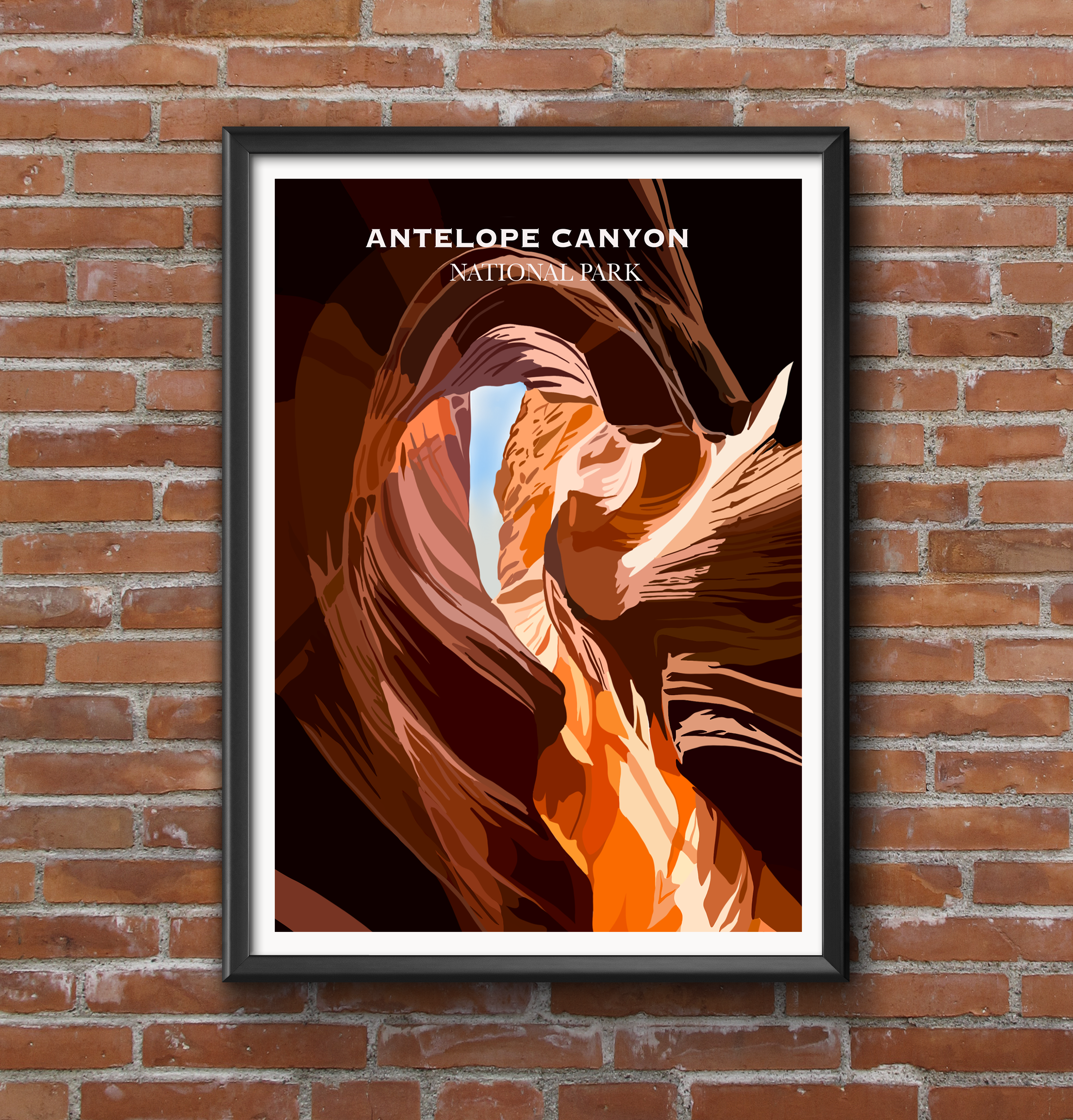 Antelope Canyon National Park Illustration