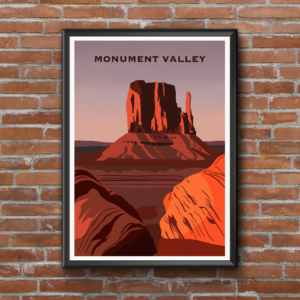 Monument Valley National Park Illustration