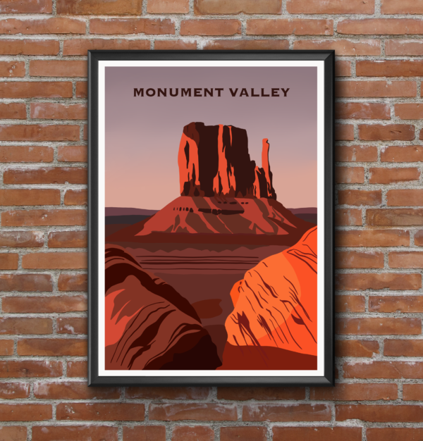 Monument Valley National Park Illustration