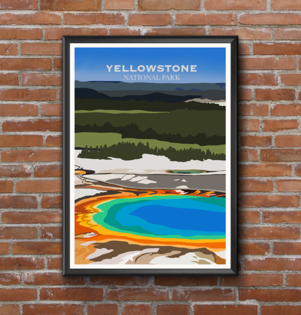 Yellowstone National Park Illustration