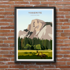 Yosemite National Park Illustration